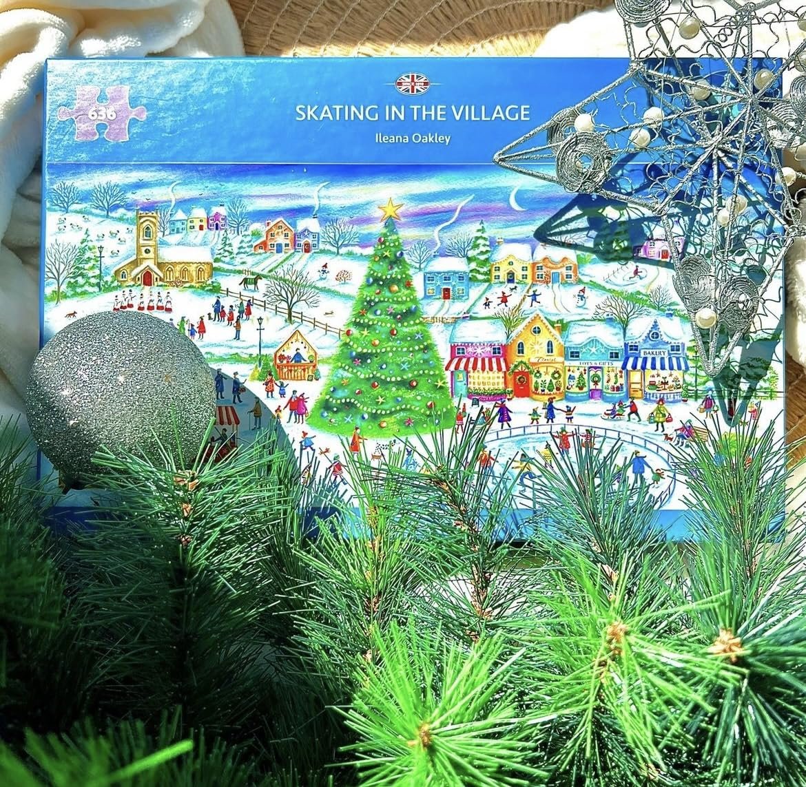 Пазл панорамный Gibsons Games Skating in the Village 636 элементов, фото №4