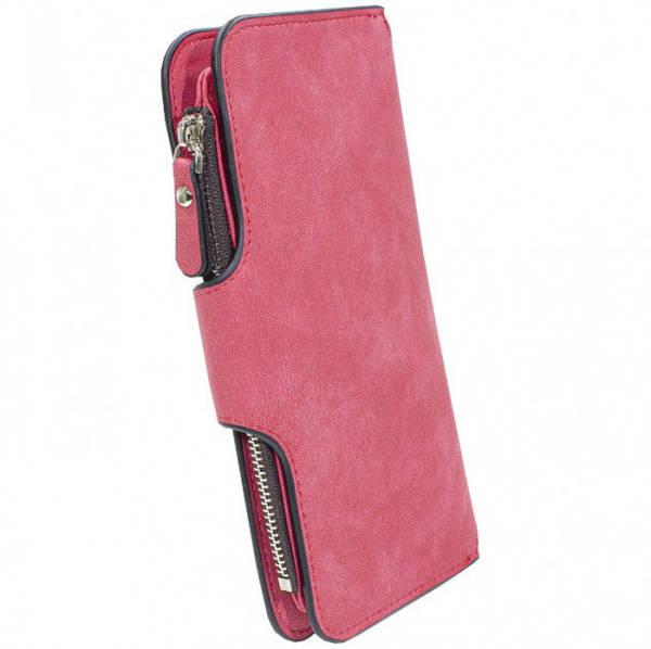 Кошелёк женский Baellerry N2345 искусственная замша Малиновый, фото №1 Кошелёк женский Baellerry N2345 искусственная замша Малиновый, фото №1