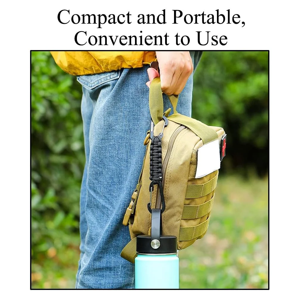 Брелок Paracord з карабіном D-подібним, надміцний, 4 кольори, фото №5