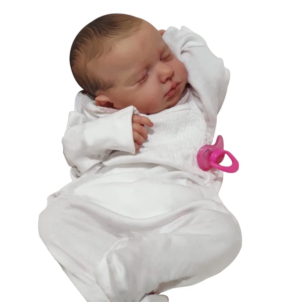 Кукла Lonian Reborn Baby Lifelike Real Soft Touch 50 см Коллекционная художественная с ручным рисунком волос, фото №7