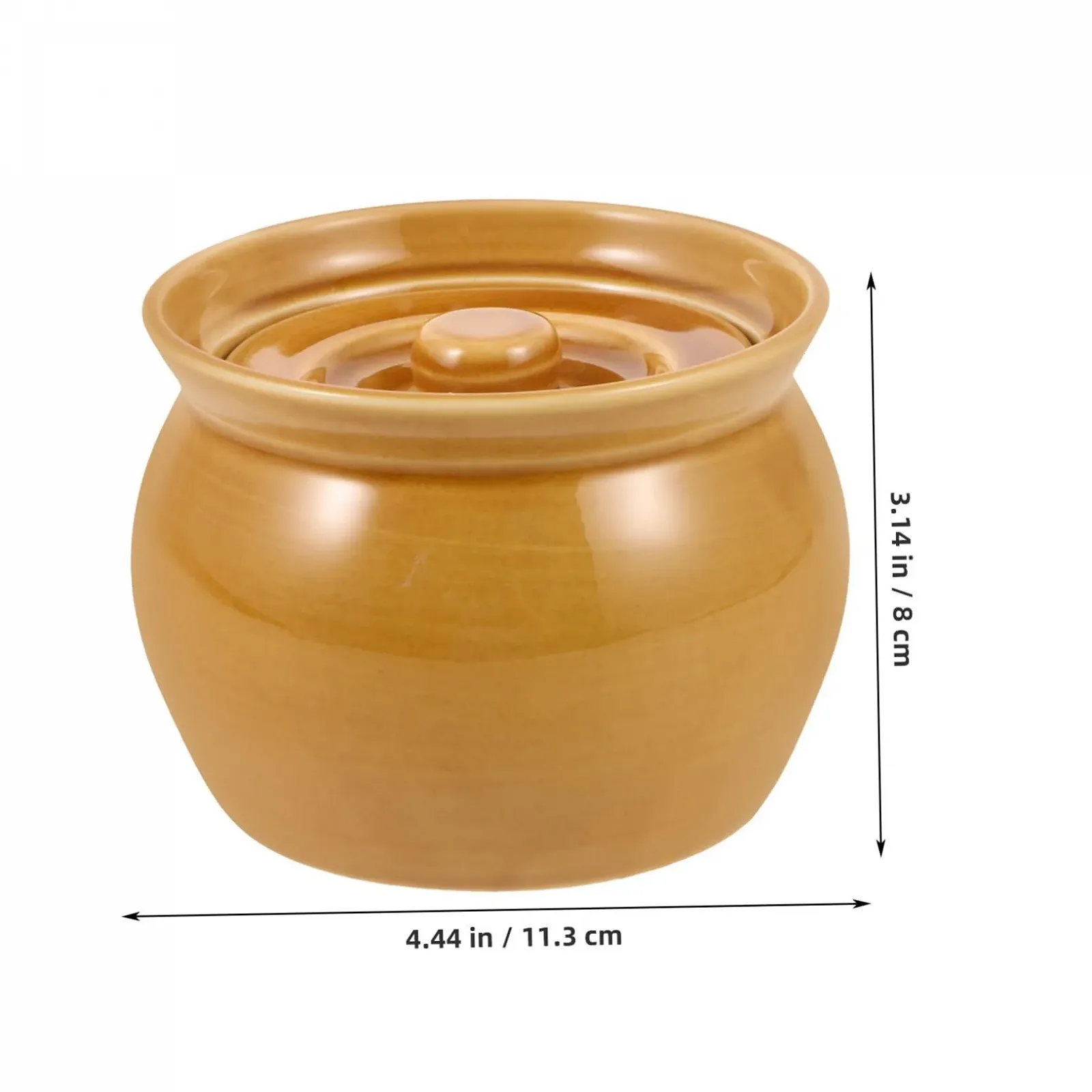 Набор горшков для тушения Alipis 4 шт. керамических с крышками маленькие, фото №4