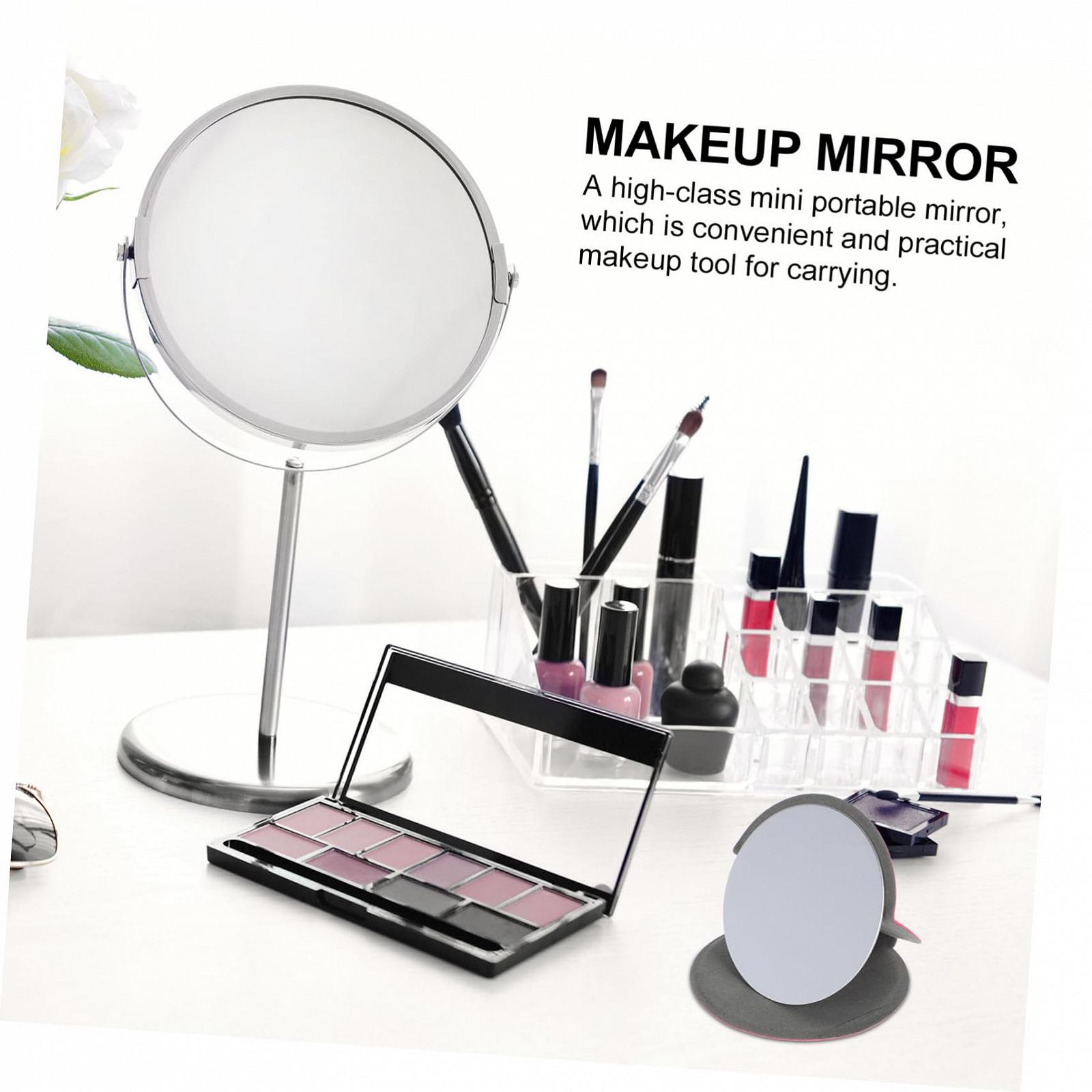 Зеркало Angoily Vanity Makeup Mirror Hand Mirror Compact Small Travel Female Mirror Travel Stainless Steel Упаковка из 14, фото №3