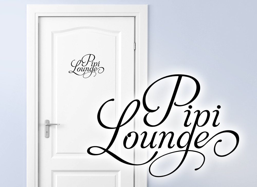 Наклейка на двері Wc Pipi Lounge 1063 W, фото №3