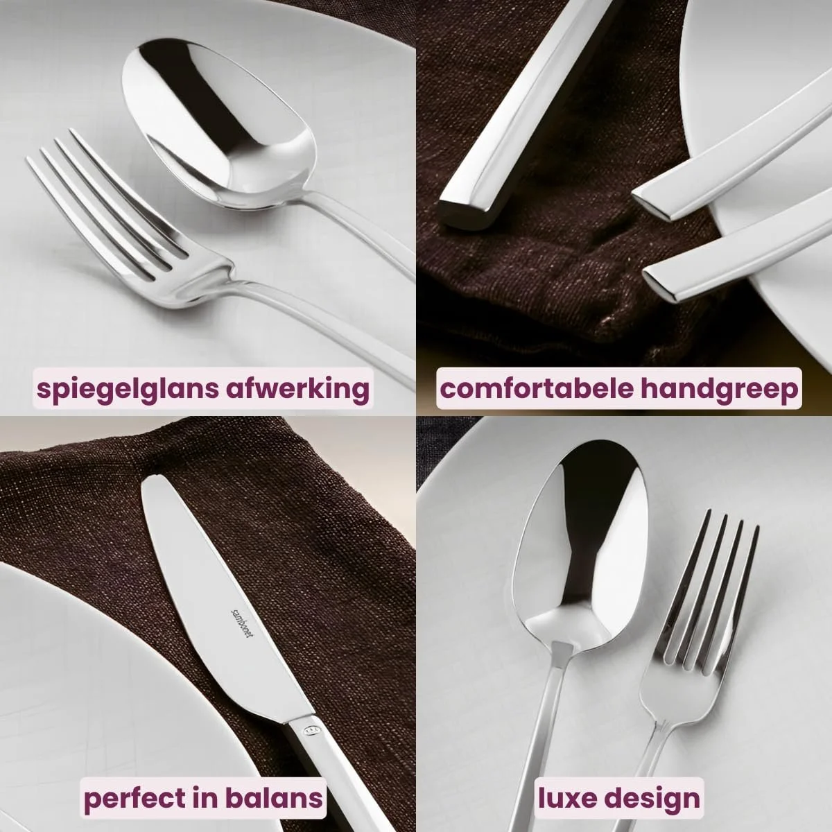 Набір столових приборів Sambonet Rock 36 предметів, нержавіюча сталь / PVD мідь, фото №2 Набір столових приборів Sambonet Rock 36 предметів, нержавіюча сталь / PVD мідь, фото №2