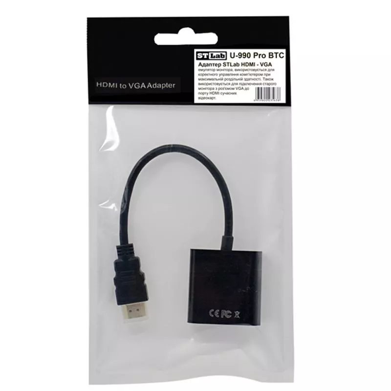 Переходник HDMI M to VGA F ST-Lab (U-990 Pro BTC, фото №10