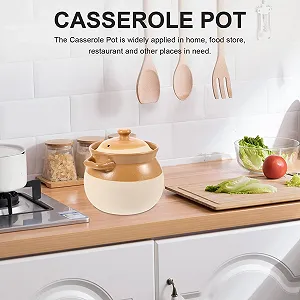 Кастрюля керамическая для газовой плиты с гладкой поверхностью synthetic.ua - Фото 1