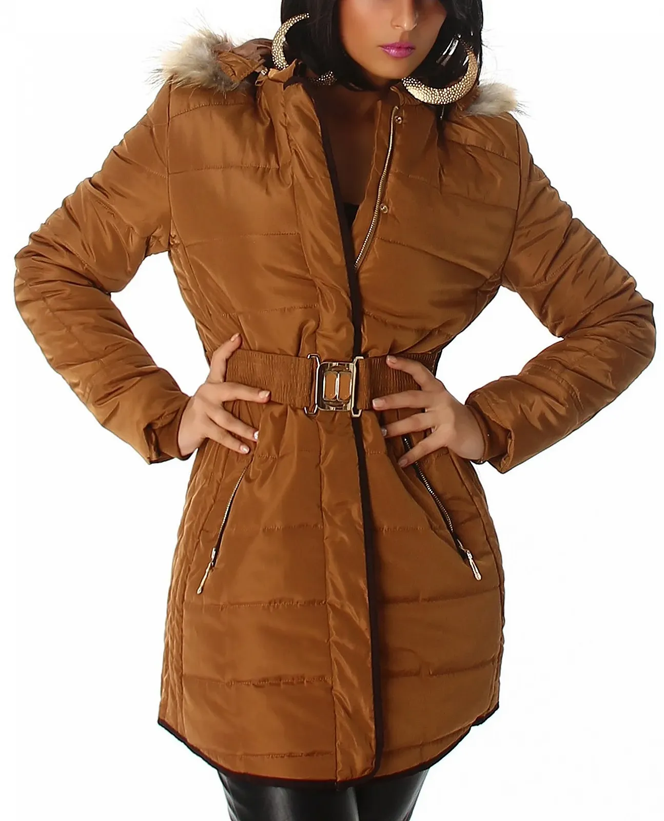 Куртка Jela London Короткая стеганая CAPUCHON со съемным капюшоном, фото №3