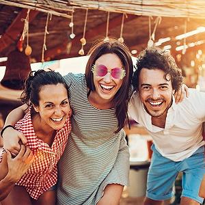 Набір сонцезахисних окулярів PACKOVE 3 шт., багатокутні synthetic.ua - Фото 1