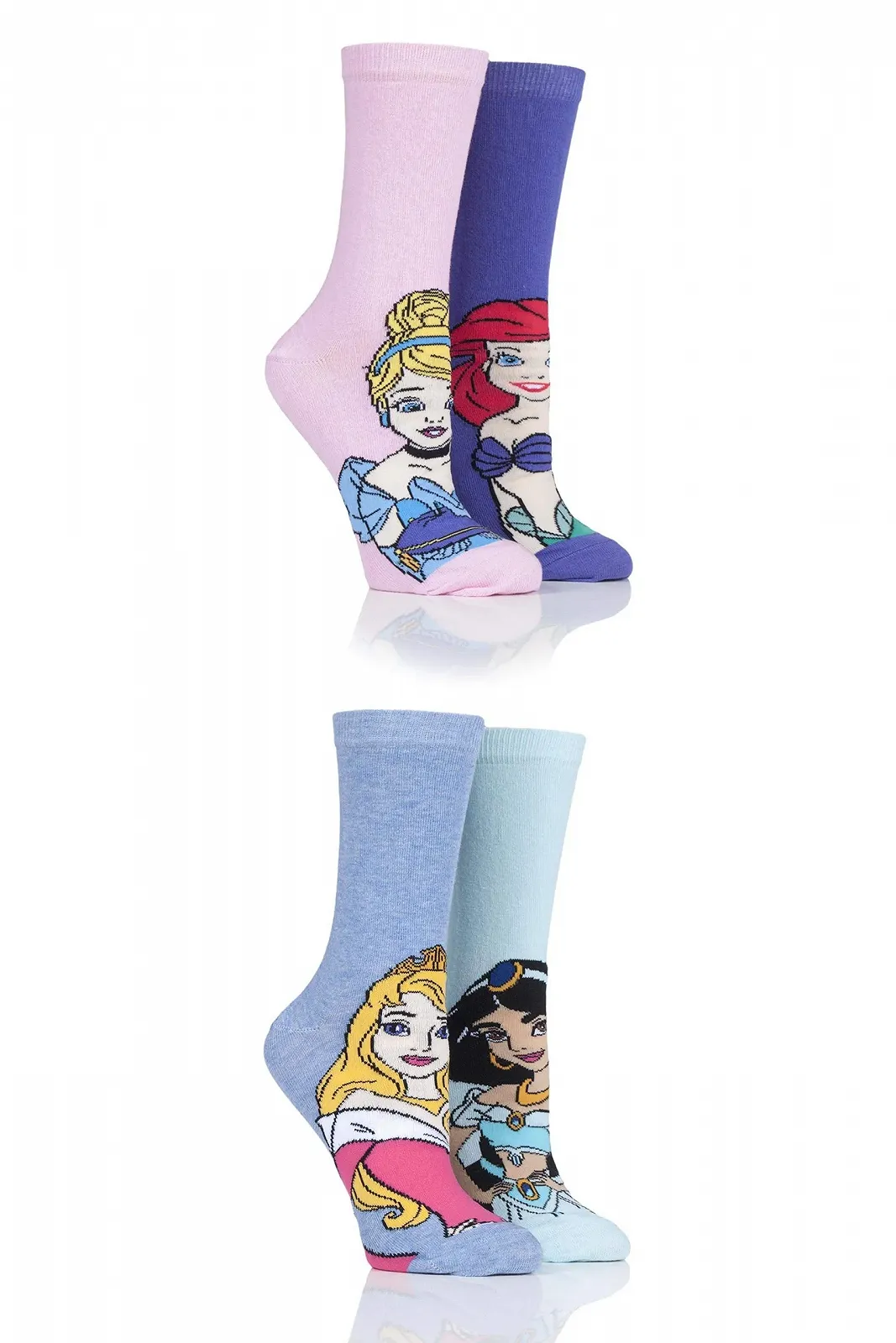 Шкарпетки SockShop Жіночі Disney Princess, набір 4 шт., фото №1 Шкарпетки SockShop Жіночі Disney Princess, набір 4 шт., фото №1