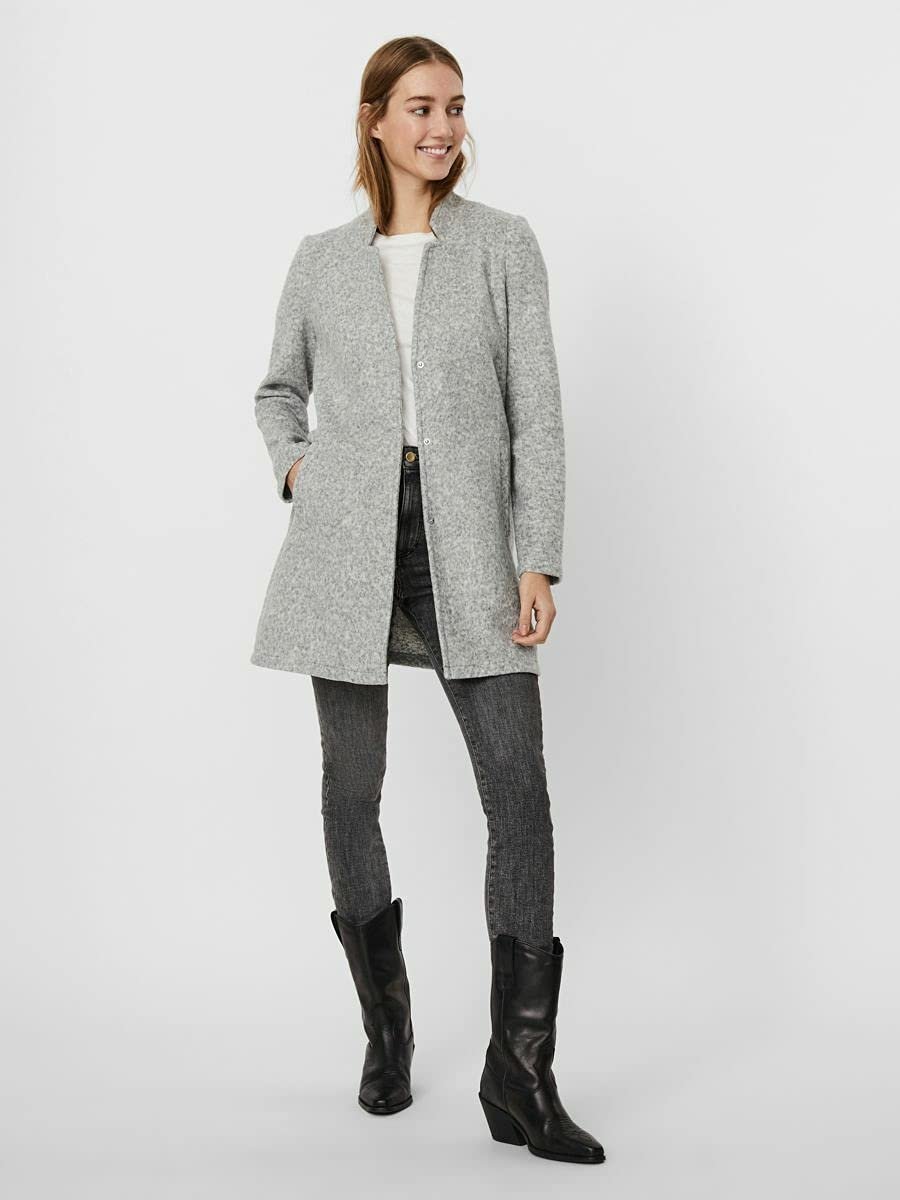 Короткое пальто Vero Moda Brushedkatrine с воротником-стойкой, фото №5 Короткое пальто Vero Moda Brushedkatrine с воротником-стойкой, фото №5