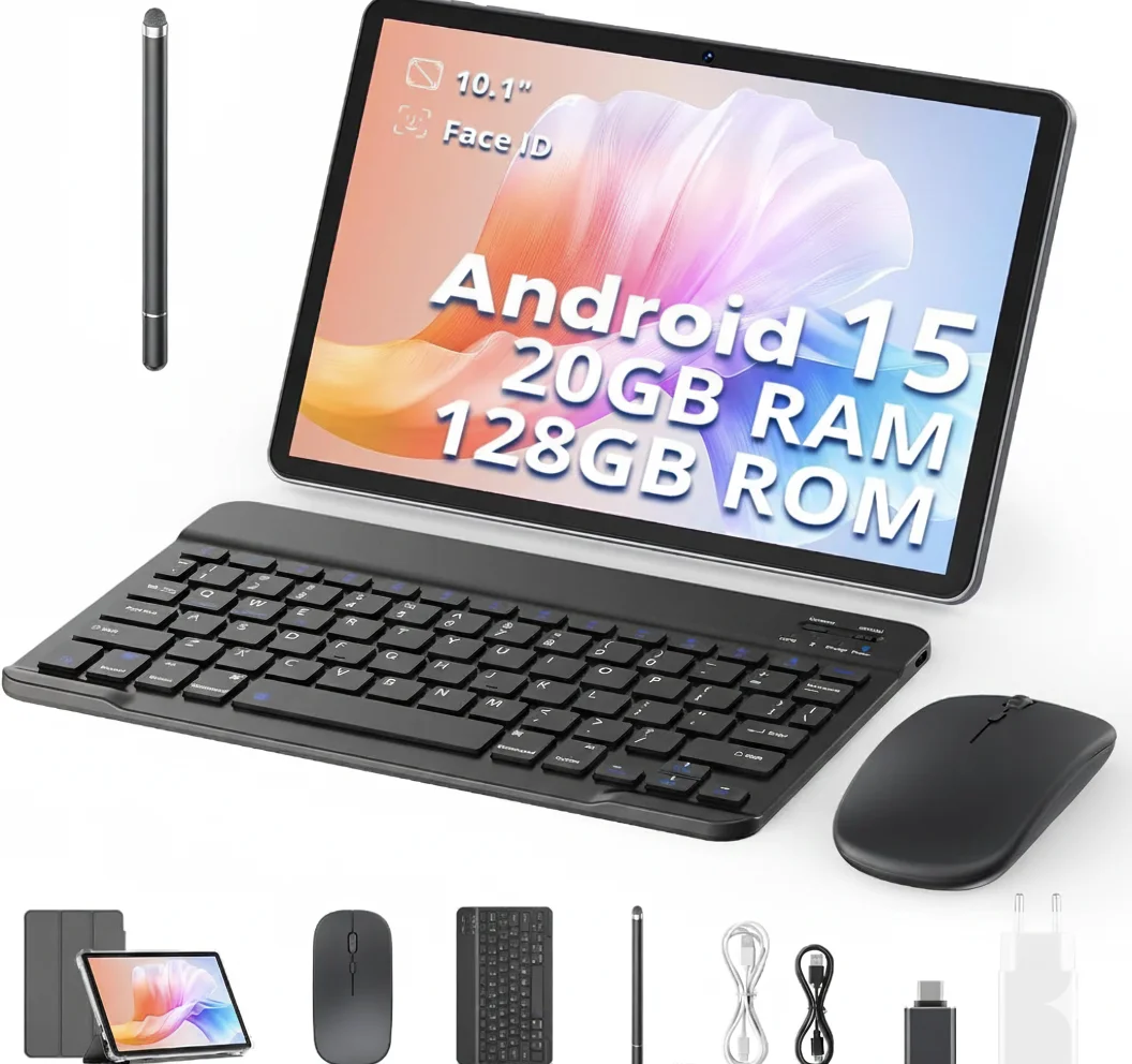 Планшет 10" NEWEST TAB P10 (4+8)/128 ГБ 5G 8 ядер Android 15 6600 mAh Серый, фото №1