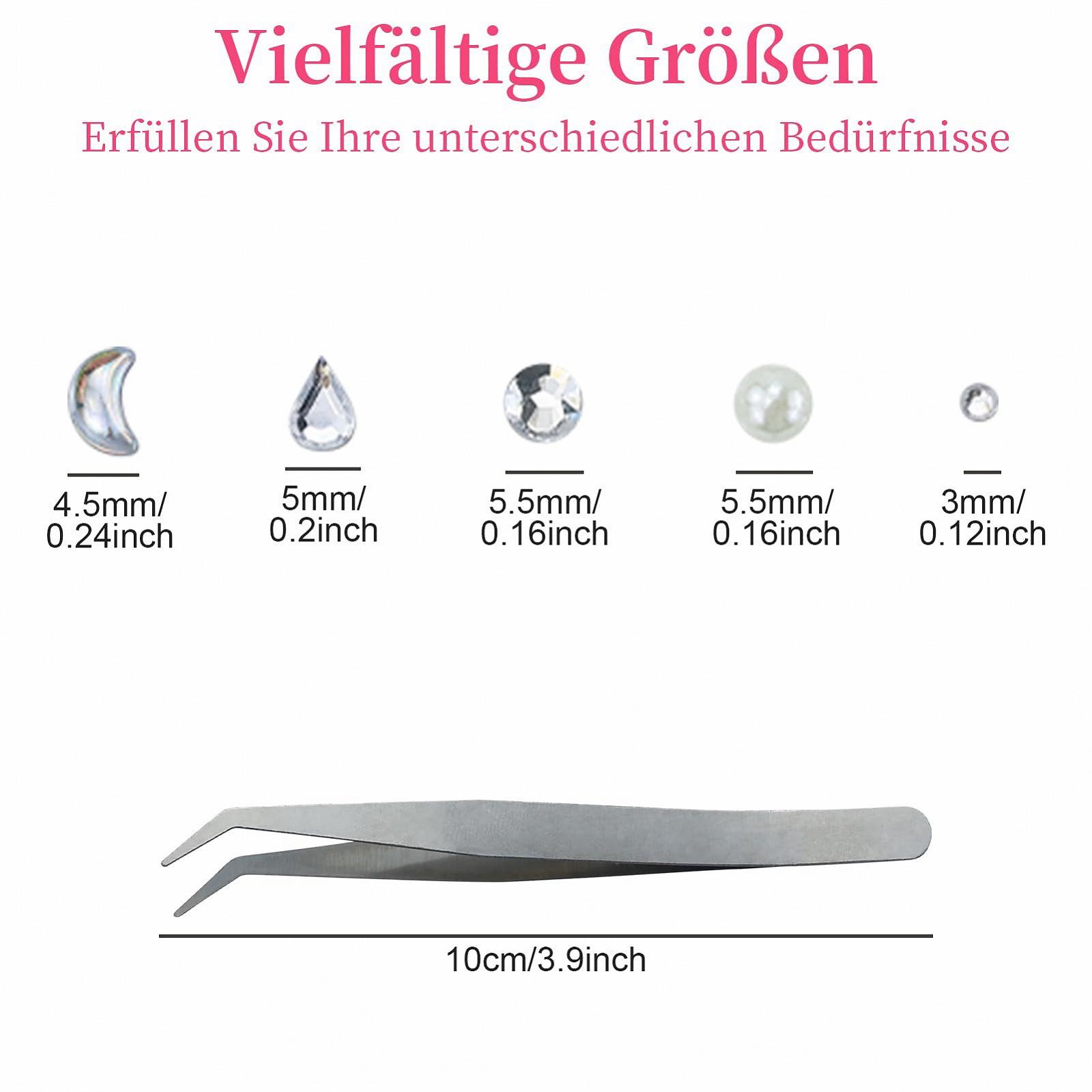 Набор камней 5 шт с 1 пинцетом из нержавеющей стали, фото №2