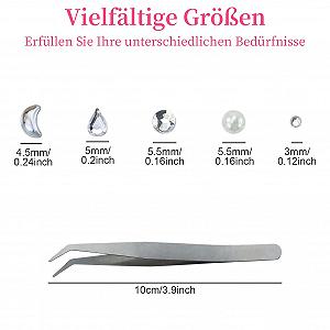 Набор камней 5 шт с 1 пинцетом из нержавеющей стали synthetic.ua - Фото 1