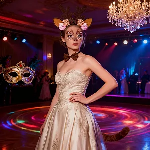 Обруч для волос Рождественские Оленьи рога synthetic.ua - Фото 1