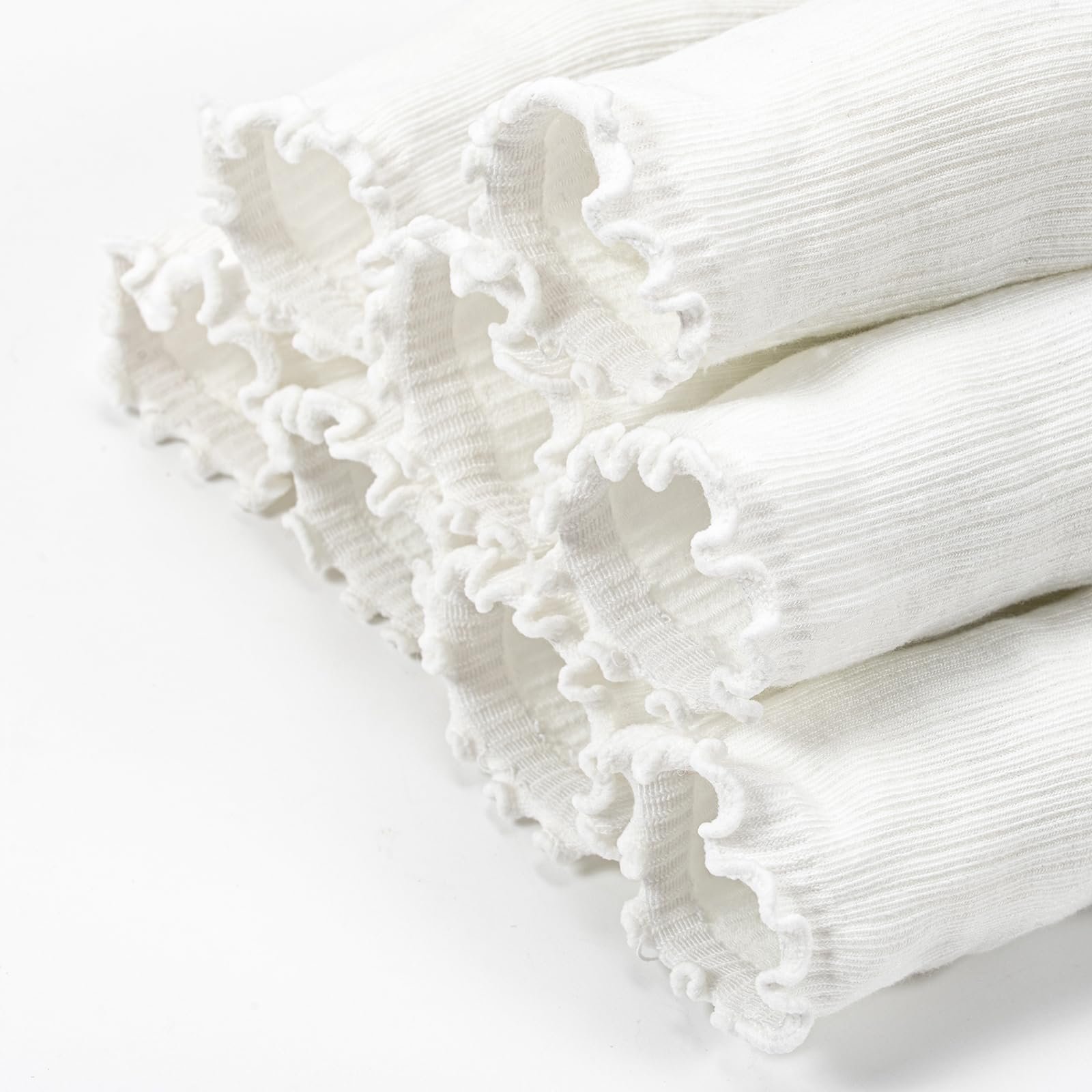 Носки с рюшами Женские носки с рюшами Хлопковые вязаные носки до середины икры для женщин девушек 35-41, фото №4