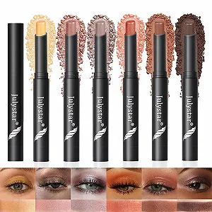 Набор Тени Кремовые Матовые и Перламутровые 6 цветов - Фото 1