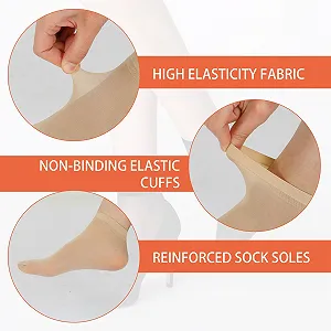 10 пар жіночих коротких нейлонових шкарпеток synthetic.ua - Фото 1