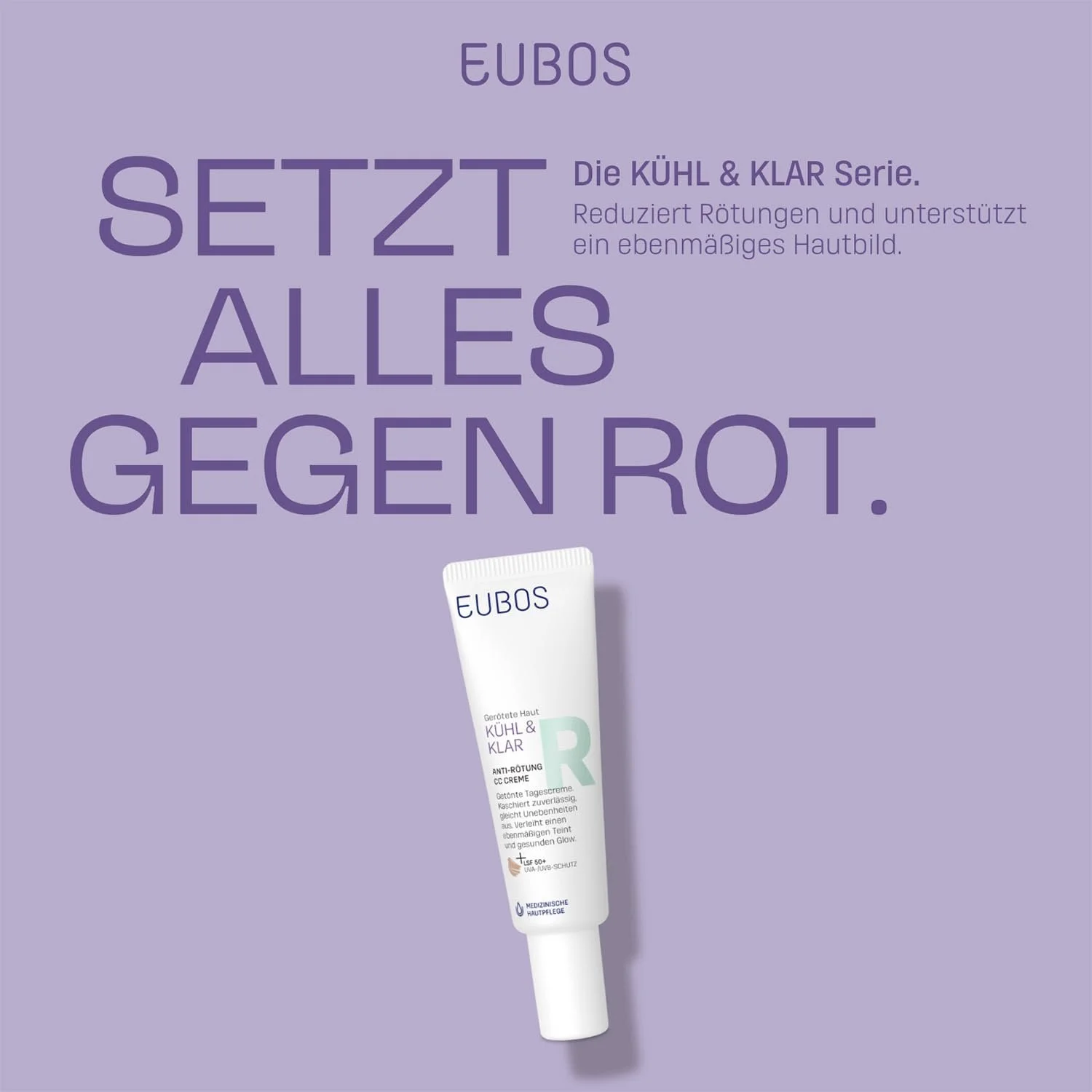 Крем EUBOS Cool & Clear Anti-Redness SPF 50 для почервонілої шкіри 30 мл, фото №2