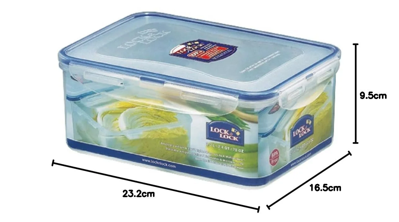 Контейнери для зберігання продуктів Lock&Lock Classic 2.3 L Набір із 3 шт. Прозорі, фото №3