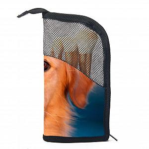 Набір: кисті, Golden Retriever-Hundeporträt, 12 шт, косметичка - Фото 1