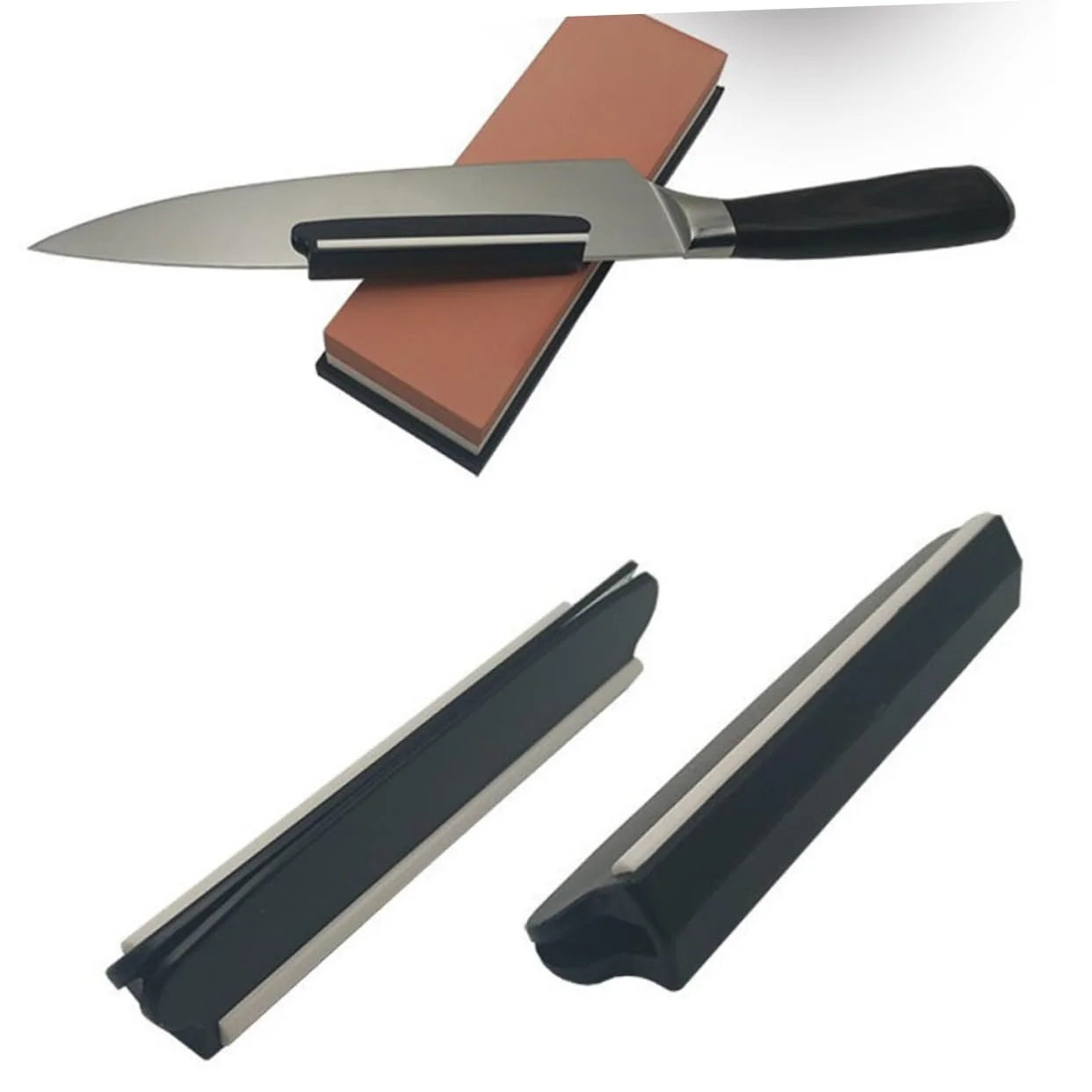 Направляюча кліпса для кута заточування ножа NUOBESTY ручна керамічні вставки чорна, фото №8