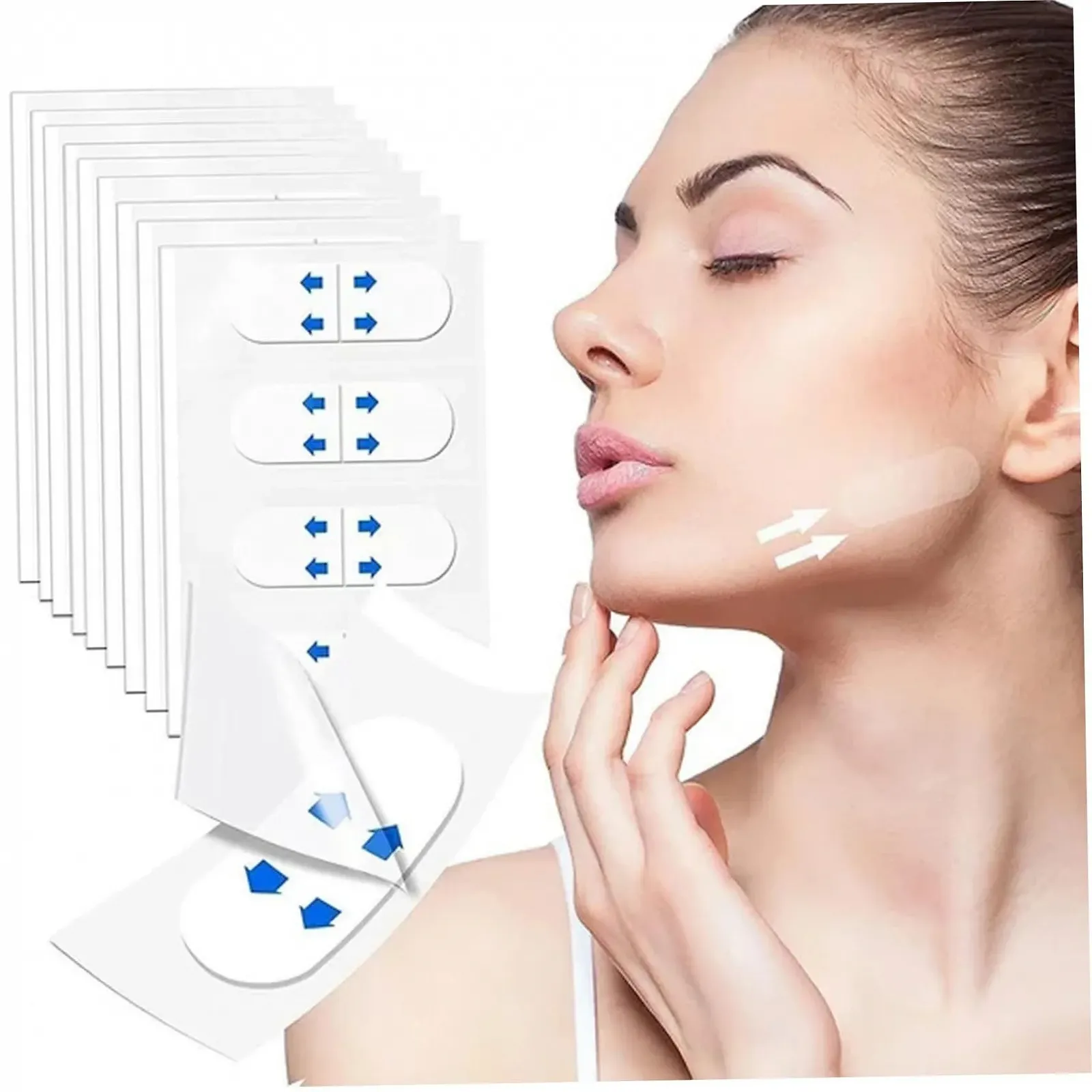Стрічка для підтяжки обличчя V-подібна 120 штук Водонепроникна, фото №7