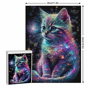 Пазл Cat 300 элементов деревянный 42 x 30 см synthetic.ua - Фото 1
