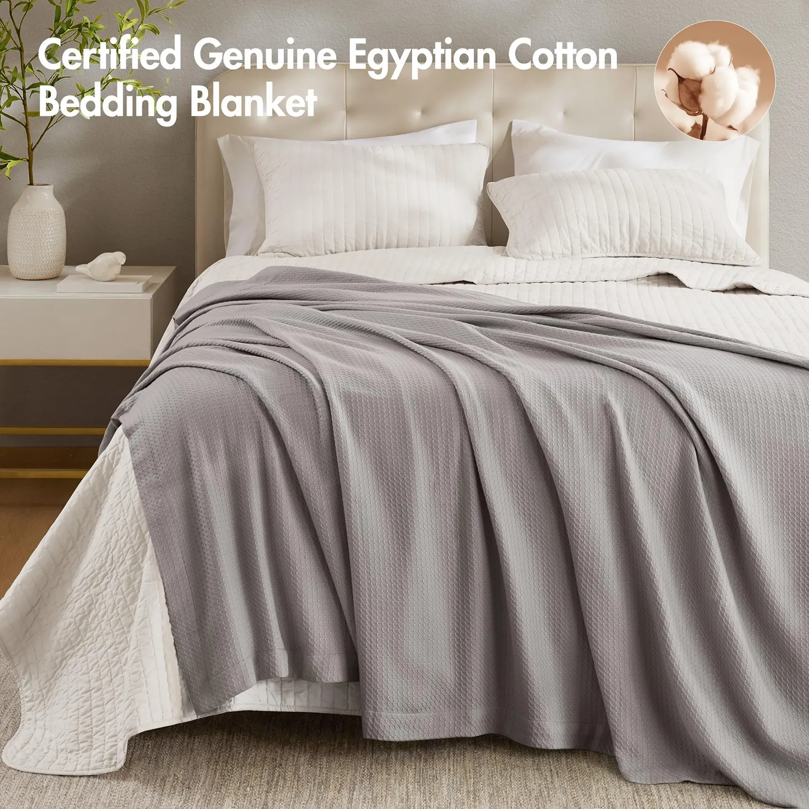 Покривало Madison Park Egyptian Cotton 90 x 90 см, двоспальна, трикотаж, висока якість, фото №3 Покривало Madison Park Egyptian Cotton 90 x 90 см, двоспальна, трикотаж, висока якість, фото №3