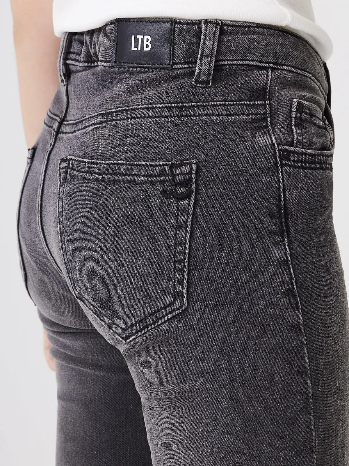 Джинсы LTB для девочек Deonne G, зауженные, средняя посадка, на молнии, средне-серые - размер 116 см, фото №6