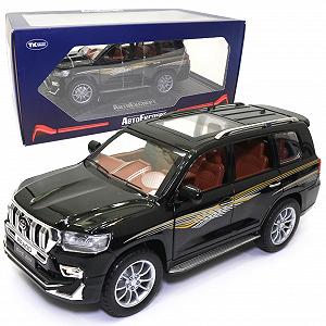 Машинка металлическая Toyota Prado AutoExpert Тойота Прадо джип черный звук свет 21*9*10 см (GT-9147) - Фото 1