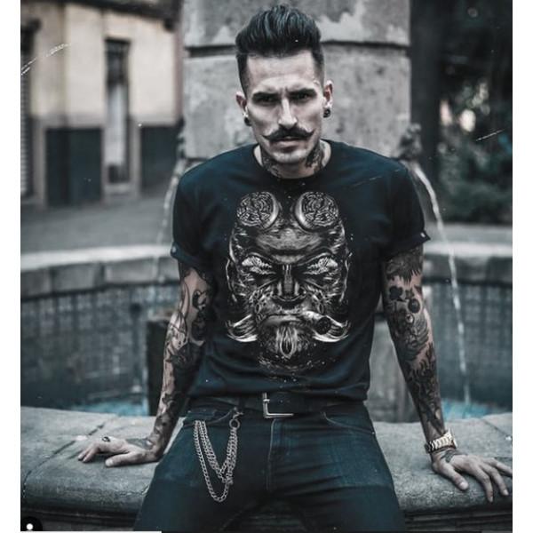 Футболка Brutal man с принтом черная 2XL, фото №4