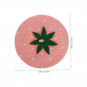 Берет для девочек, детский, милый, шерстяной, с кроличьими ушками synthetic.ua - Фото 1