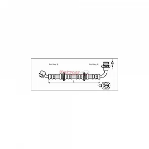 Гальмівний шланг METZGER 4110071 для SUZUKI SANTANA, передня вісь зліва - Фото 1