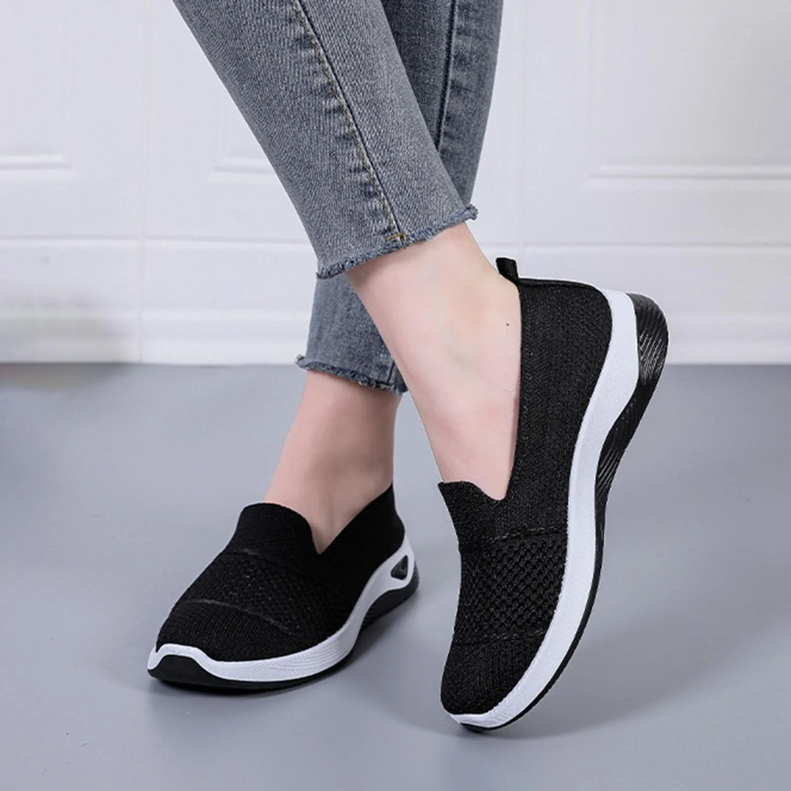 Ортопедичні Кросівки Gyaimxfu, Жіночі Кросівки Без Шнурівки, Сліпони, фото №3