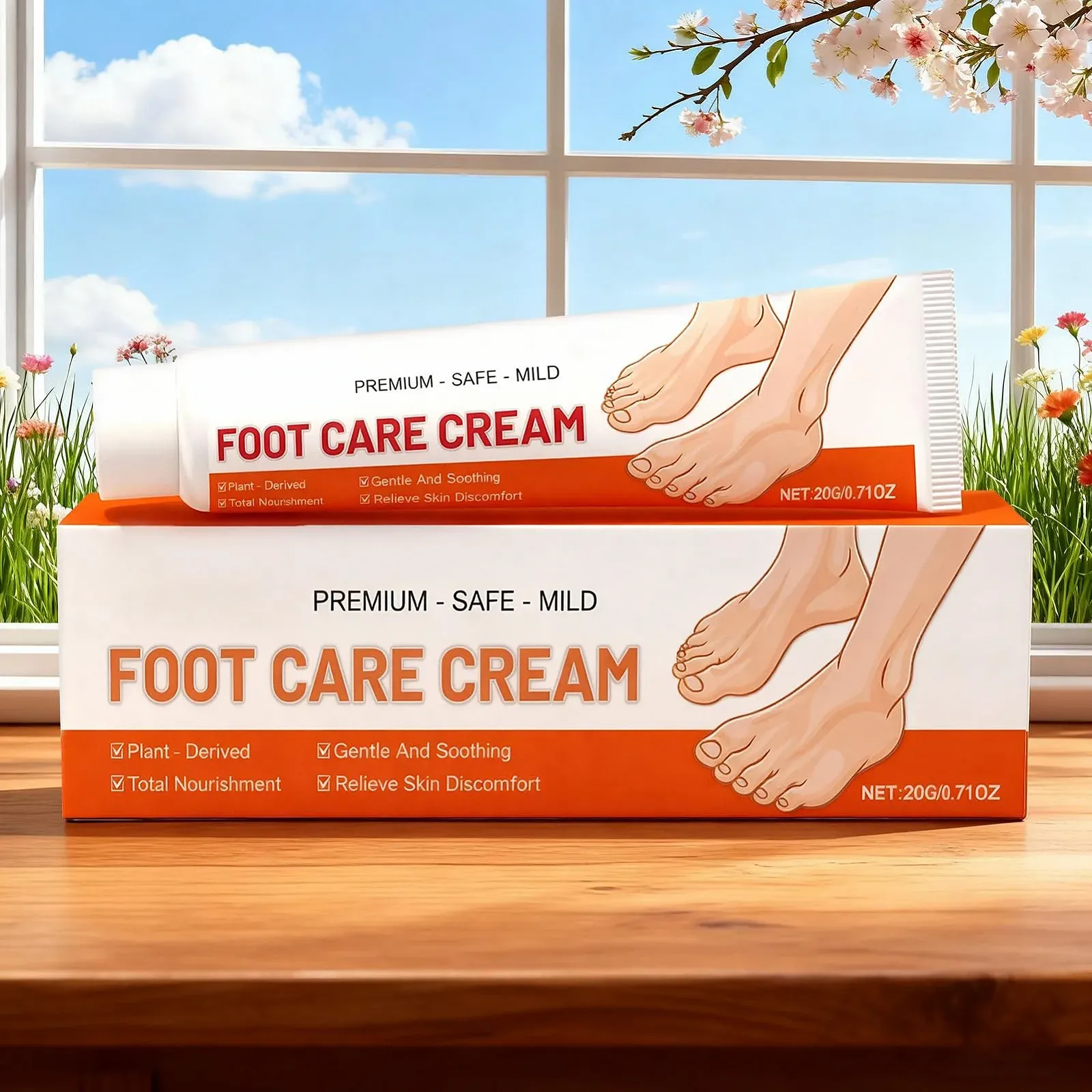 Крем для пяток увлажняющий нежирный для сухой и потрескавшейся кожи стоп, коленей и локтей, фото №3 Крем для пяток увлажняющий нежирный для сухой и потрескавшейся кожи стоп, коленей и локтей, фото №3