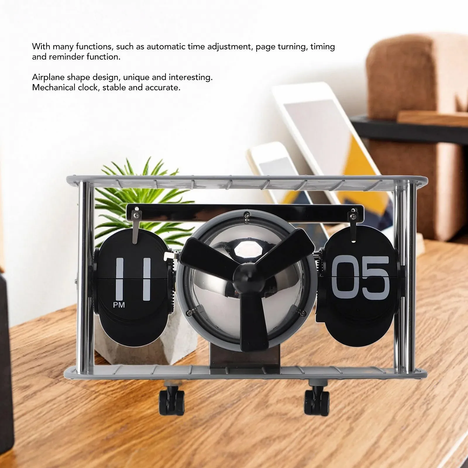 Механические Часы PODSJD Самолет, многофункциональный настольный таймер, точная автоматическая настройка, фото №9
