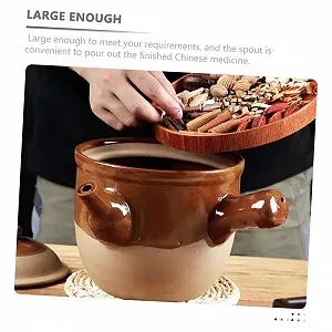 Кастрюля-керол Lurrose керамическая для китайской медицины термостойкая с ручкой synthetic.ua - Фото 1