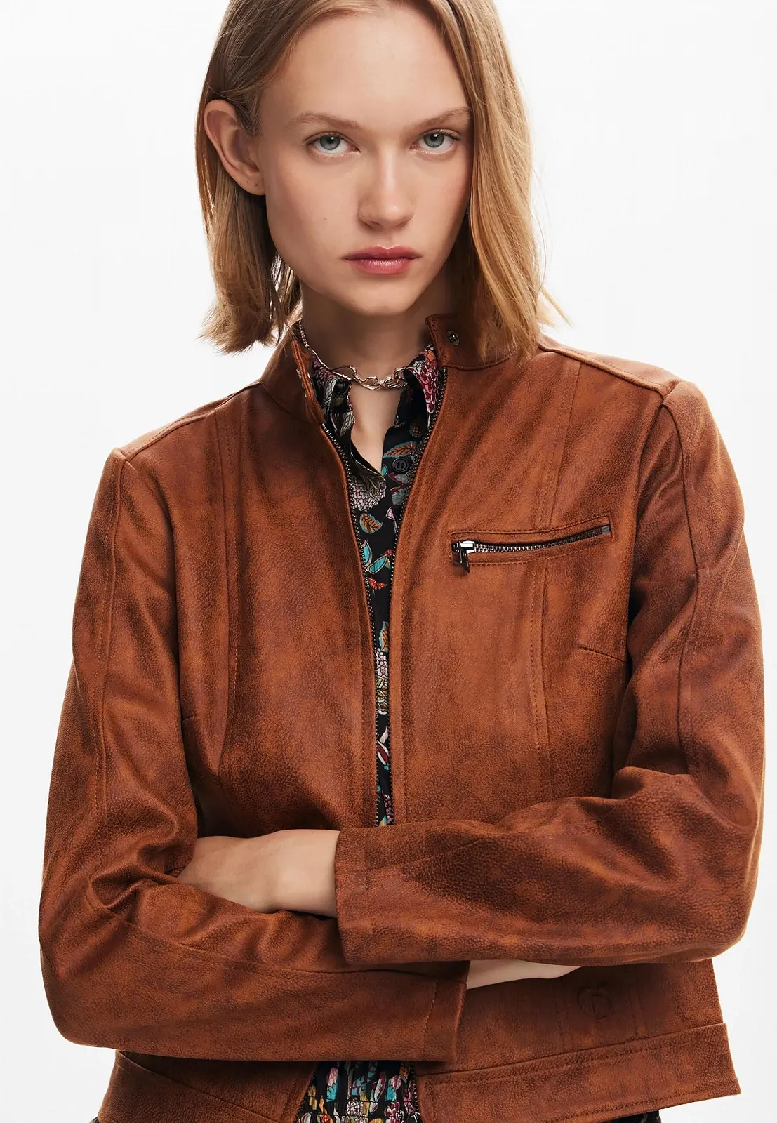 Пальто Desigual Woven PU Жіноче, фото №5