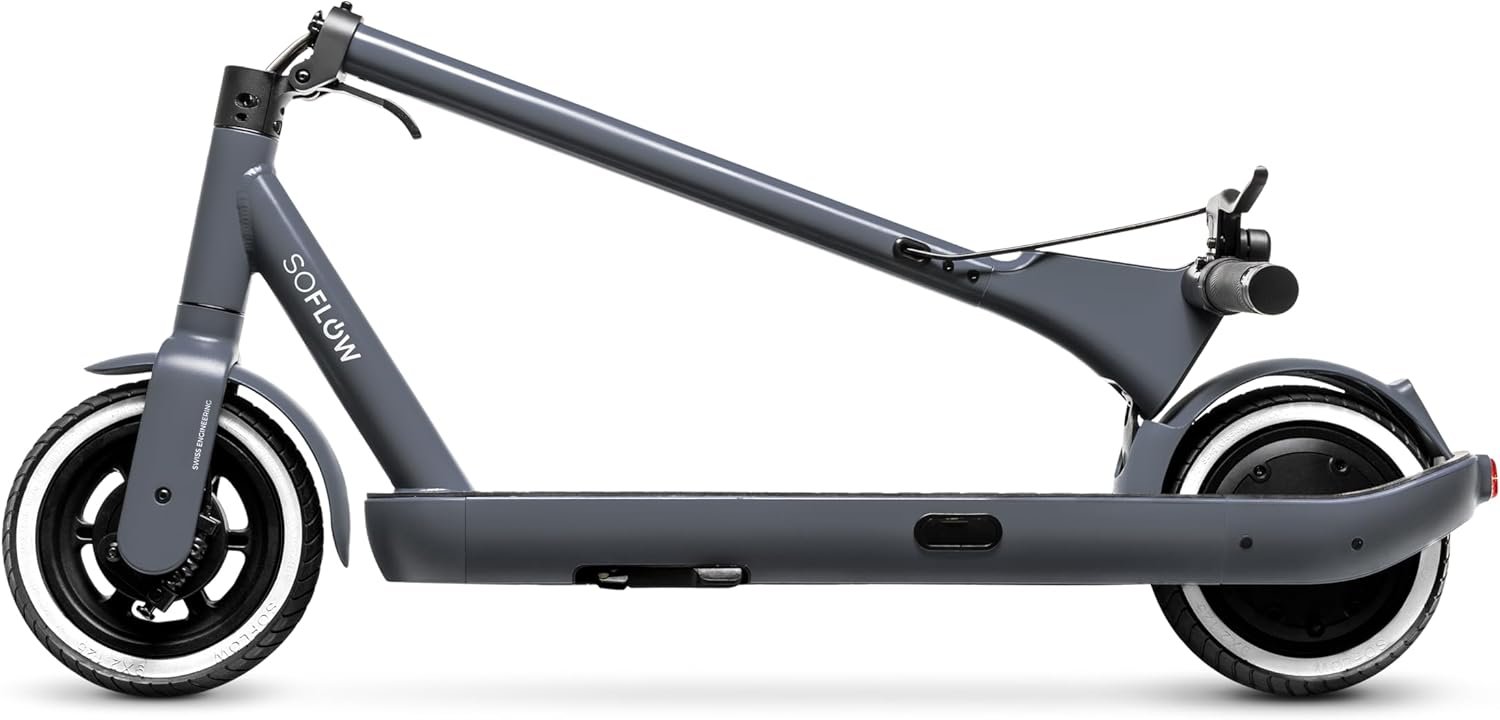 Электросамокат SOFLOW SO ONE (WO vers.) / до 30 км запас хода / 350 Вт / 9" колеса / 120 кг нагрузка / 25 км/ч /  Черный, фото №3