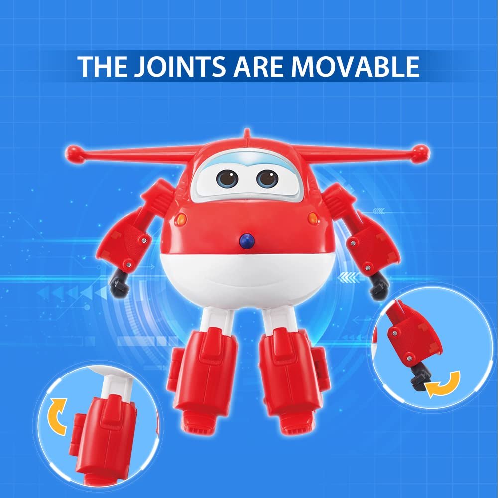 Трансформер Super Wings Iron Jet 12.7 см, красный, фото №5