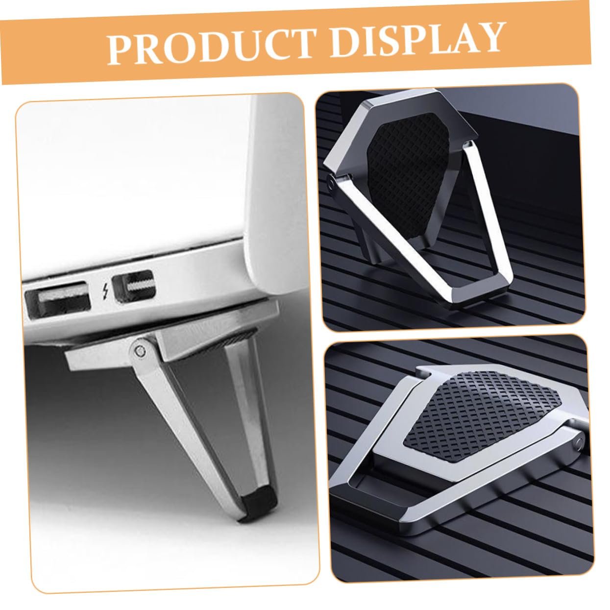 Подставка для ноутбука складная, 4 шт, портативная, с функцией охлаждения, эргономичная, фото №9 Подставка для ноутбука складная, 4 шт, портативная, с функцией охлаждения, эргономичная, фото №9