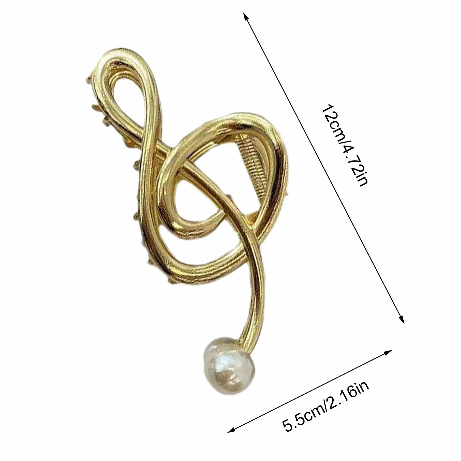 Металева Заколка для Волосся з Музичною Нотою, фото №5 Металева Заколка для Волосся з Музичною Нотою, фото №5