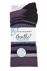 Шкарпетки з бамбука SockShop Жіночі з комфортними манжетами. Упаковка 3 пари synthetic.ua - Фото 1