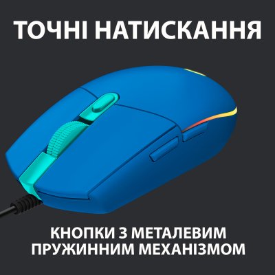 Мышка Logitech G102 Lightsync USB Blue (910-005801), фото №5