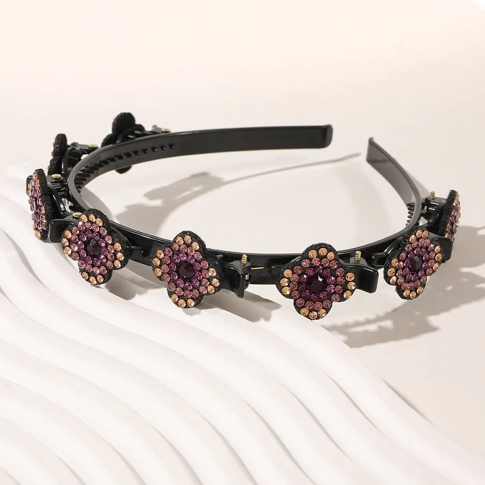 Обідок для волосся з затискачами 2 шт, фото №5