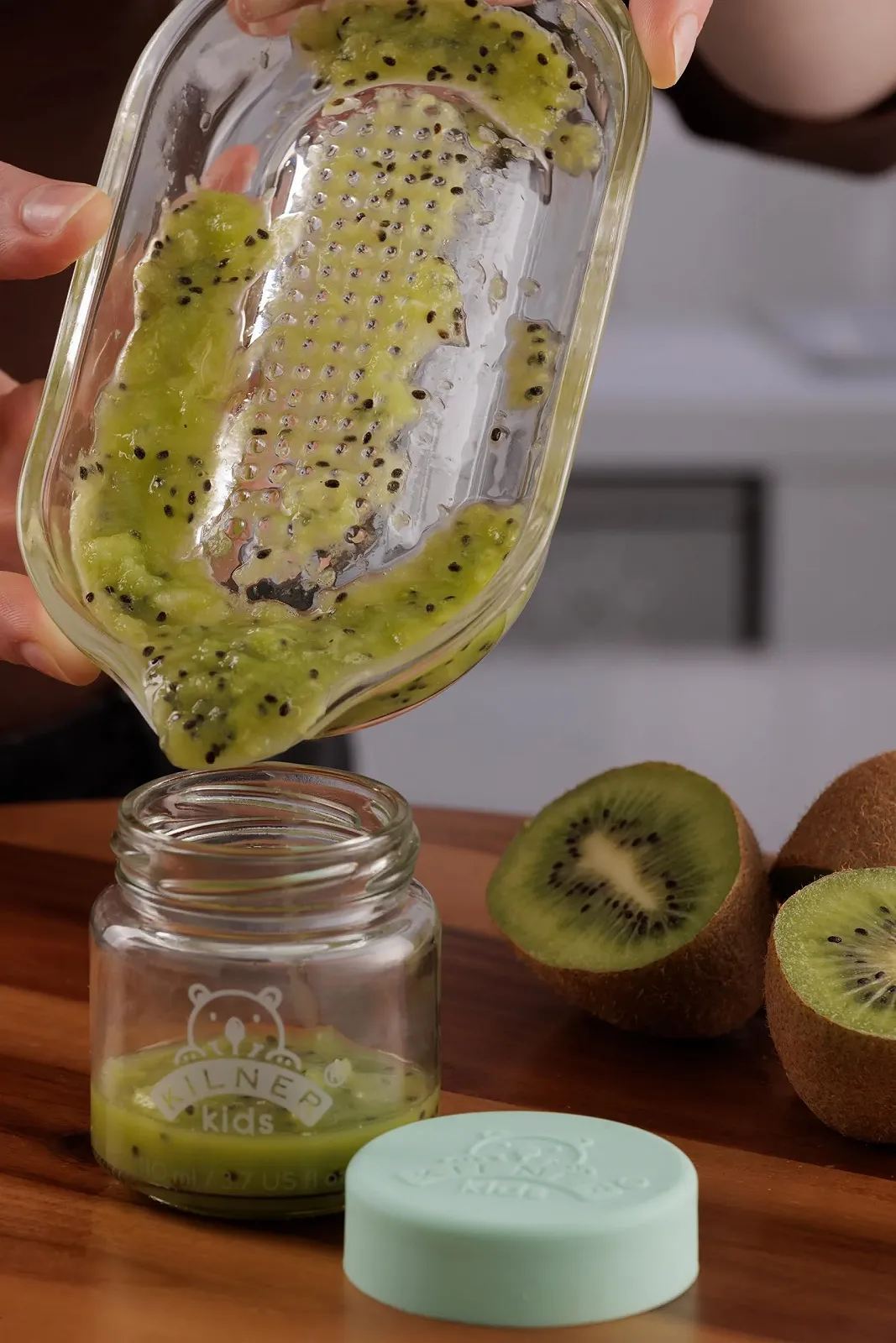 Терка KILNER Яблучна скляна з контейнером, скляна, фото №9