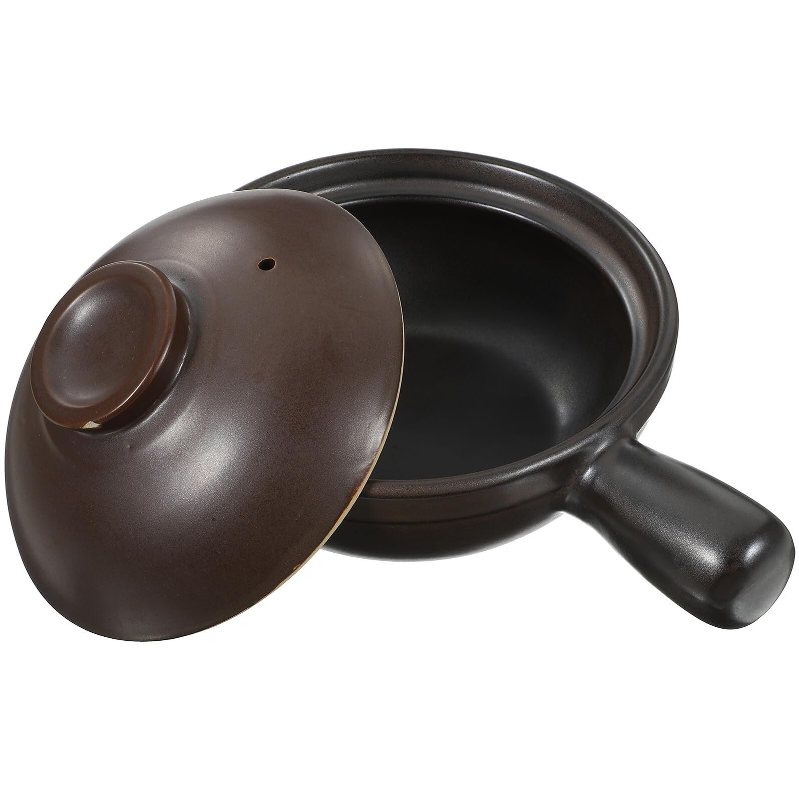 Ківш керамічний з кришкою та вентиляційним отвором стійкий до подряпин, фото №1