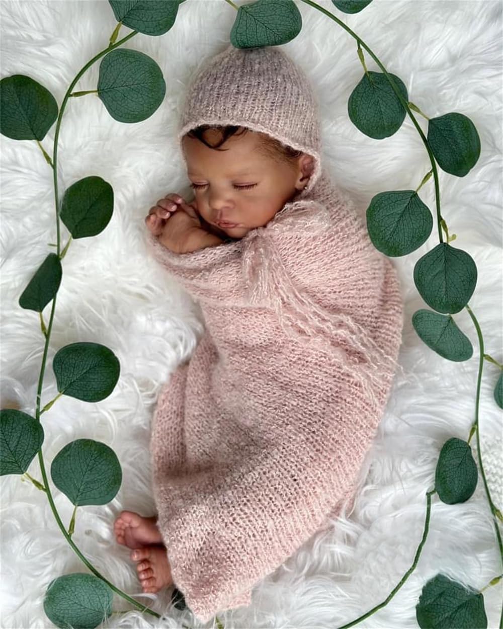 Кукла Zero pam Reborn Baby Girl Чернокожая Спящая 48 см, фото №8 Кукла Zero pam Reborn Baby Girl Чернокожая Спящая 48 см, фото №8