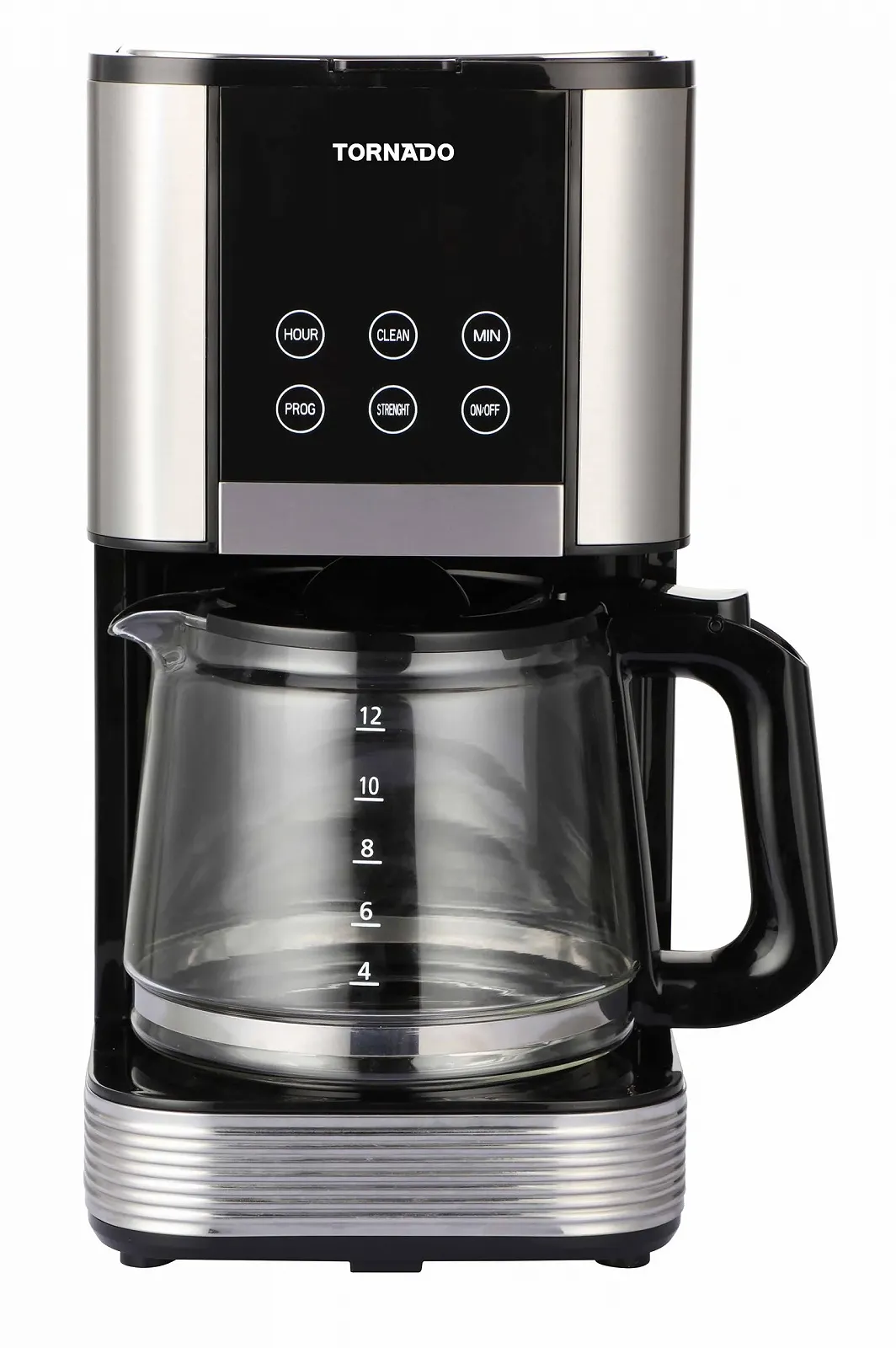 Крапельна кавоварка Tornado DIGITAL TCM-1429B-GS 1.5 л 1000 Вт Чорна, фото №1