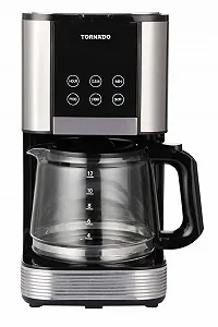 Крапельна кавоварка Tornado DIGITAL TCM-1429B-GS 1.5 л 1000 Вт Чорна - Фото 1